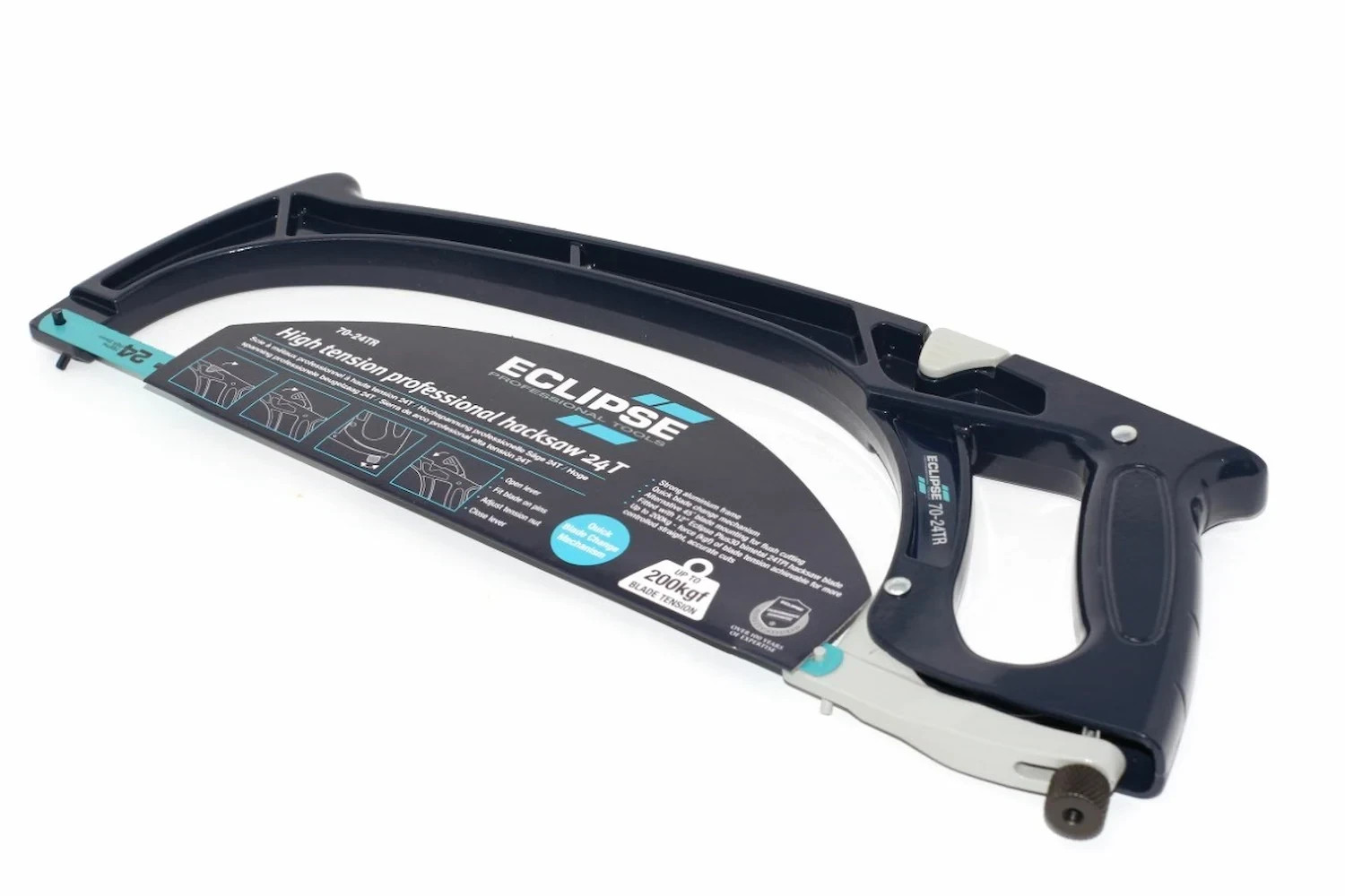 Eclipse Professional High Tension Hacksaw Lightweight Ergonomic Design 24Tpi New