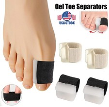 2Pcs Gel Toe Separators Silicone Toe Spacers for Foot Comfort Support Unisex USA