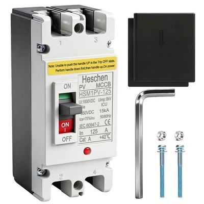DC-Leistungsschalter 125A 2-polig für Photovoltaik Solaranlage Solar Netzsystem