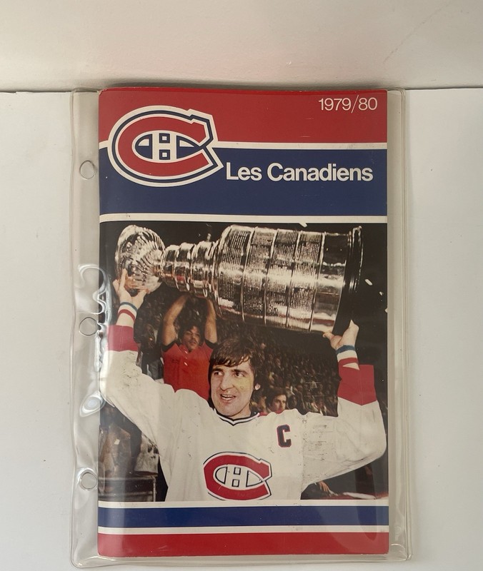 1979-80 NHL Montreal Canadiens media guide + team photo /1980 Stanley Cup champs