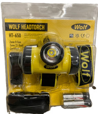 Headtorch WOLF HT-650 ATEX  LED Zone 0 21 Safety Headlight Lamp Work, Fishing
