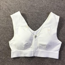Tommie Copper Sports Bra Womens Small Shoulder Support Zip Front Activewear Gym