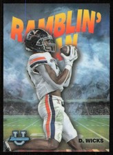 2022 Bowman University Chrome #RM-11 Dontayvion Wicks Ramblin' Man Refractor