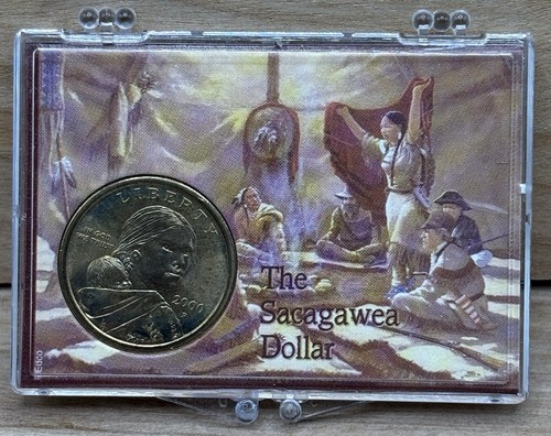 Sacagawea Dollar Coin 2000P Uncirculated in Plastic Case