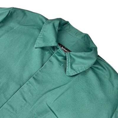 Bulwark FR Men's Flame Resistant CAT 2 | 2112 Snap Button Shirt Green   Medium