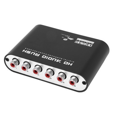 5.1Ch Audio Decoder Spdif Koaxial Zu Cinch Dts Ac3 Digital Zu 5.1 Verstärke5629