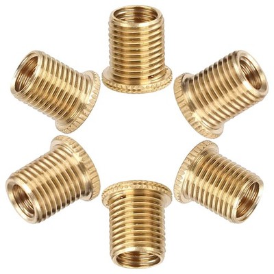 6 PCS Universal Shift Knob Thread Adapters M8 M10 ID To M12 OD Manual Gear