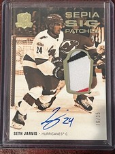 SETH JARVIS 22-23 Update Sepia Sig Patches Auto 16/35 2024-25 The Cup [M005]