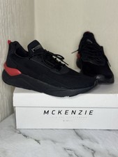 McKenzie Treso Black and Red Trainers Size UK 8 Brand New with Box