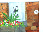 Original watercolor "Charleston Window" scene by Nancy Palmie,  11 x 14, matted — photo 9