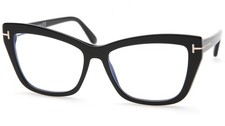 NEW TOM FORD TF 5826-B ECO 001 Black Eyeglasses Frame 55-16-140mm B44mm Italy