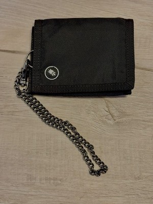 PacSafe Trifold Black Anti Theft Heavy Chain Walletsafe Travel PE081 Y2K Retired