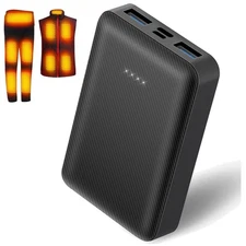 Ultra-Light 10000mAh Battery Pack - Safe & Reliable Charging for Heated Clothing
