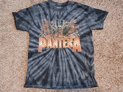 Pantera Cowboys From Hell World Tour T-Shirt Size Large 2023 Gray Tie Dye