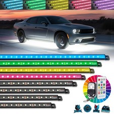RGB Underglow LED Light Bar, Dual Remote Control, Chasing Underbody Light Strip