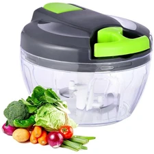 Vegetable Chopper Hand Pull String Garlic Mincer Onion