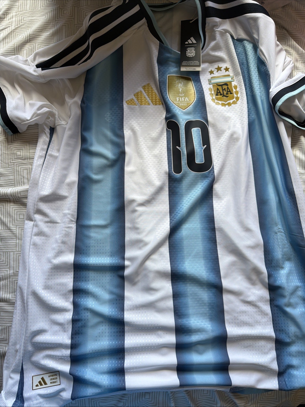Adidas 2026 Argentina Authentic Home Messi Soccer Jersey $180 Men's Sz XL KH3934