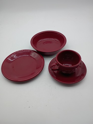 4 piece set of fiestaware