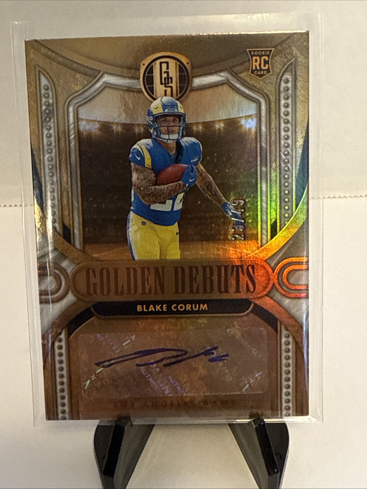 Blake Corum Panini Gold Standard Golden Debuts Autographs #GDBCM Base