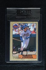 BAS 1987 O-Pee-Chee Howard Johnson #267 Seal of Authenticity Auto 3c7