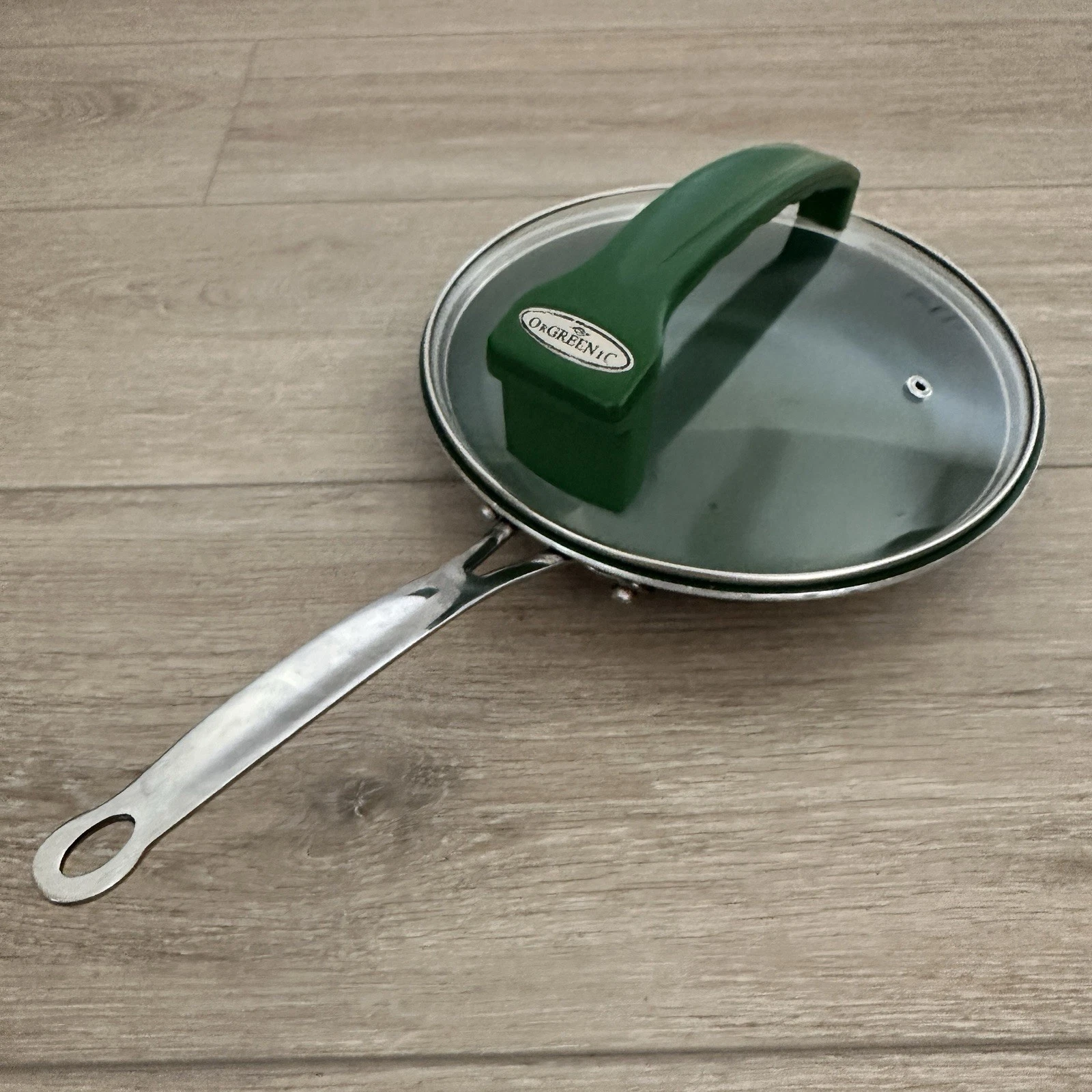 Orgreenic Ceramic Green Non-Stick Large 10 in Fry Pan with Lid Non Toxic
Opens in a new window or ta