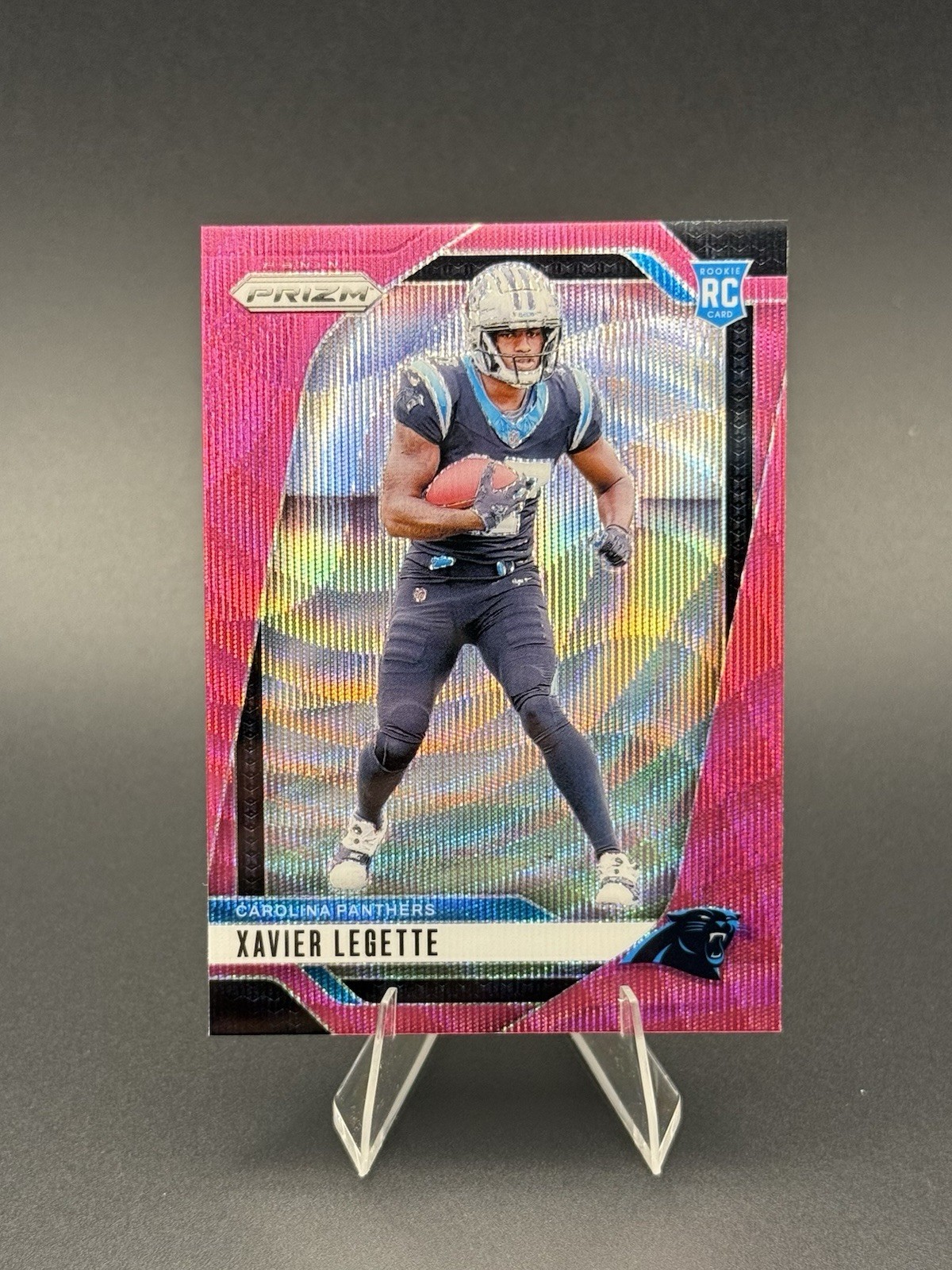 2024 Panini Prizm - Rookies Xavier Legette #398 Pink Wave Prizm (RC)