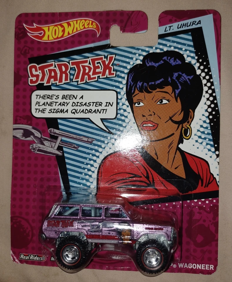 Hot Wheels Star Trek 1988 Jeep Wagoneer Lt. Uhura HTF Pop Culture - Image 2 of 3