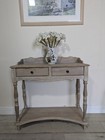 Console Table Grey Hall Drawes Shelf Side Table Delivery Available