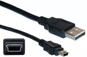 USB Mini B to USB Type A Cable (Black)