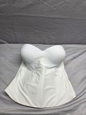 36DD White Strapless Seamless Padded Hook Eye Corset
