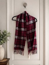 NWT Edinburgh 100 Lambswool Plaid Scarf