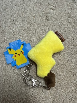 PokemonCenter Pikachu Tail Male Soft Plush Keychain Strap 2014Jp Limit small NWT