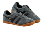 GOLA Harrier CLA192 Graphite Black Genuine Leather Women's Sneakers