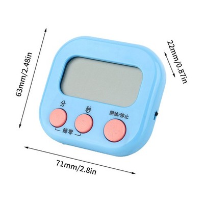 Timer Gym Kitchen Reminder Electronic Timer Digital Stopwatch Timer Large Scr ON