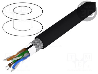 Leitungen 5e SF/UTP Industrie Ethernet Cu Draht 4x2x24AWG