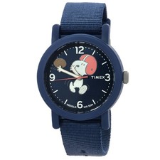 Timex x Peanuts Football Camper Quartz Blue Dial Watch TW2W48500