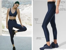 alo yoga Airlift High Waist 7/8 Line-up Legging in Navy, NWT, XS orig$144.
