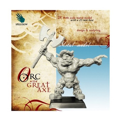 Spellcrow Umbra Turris Heroes 28mm Orc w/Great Axe Pack New