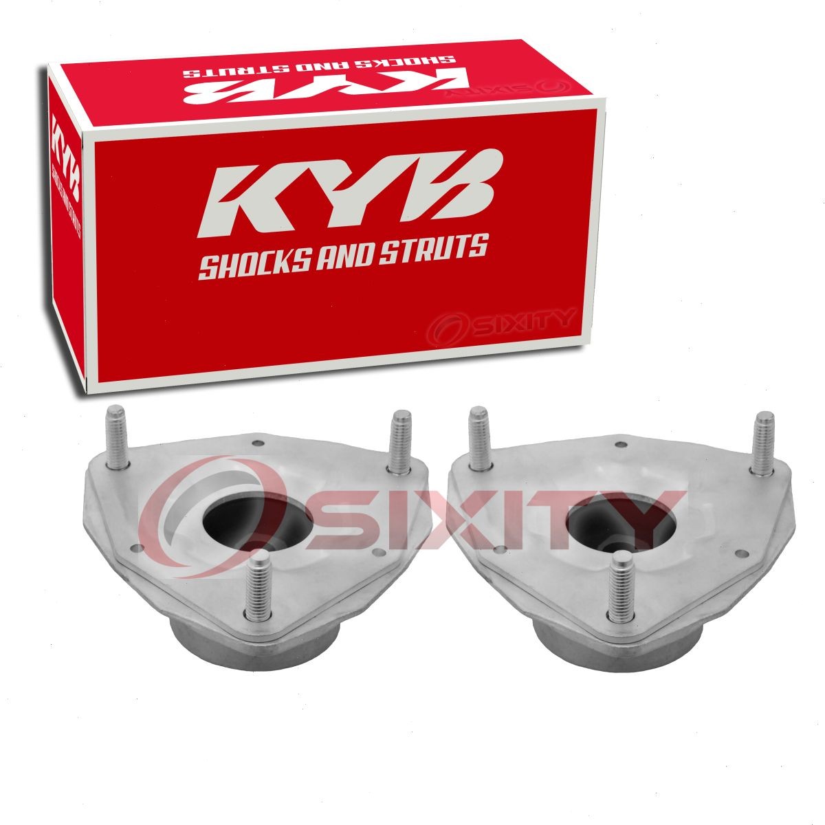 2 pc KYB Front Suspension Strut Mounts for 2012-2013 Infiniti M35h Shock jw