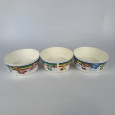 Vintage 1983 Care Bears Plastic Cereal Bowls – American Greetings Deka Set of 3