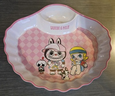 Labubu & Molly große Chip & Dip Servierplatte 25 x 23 x 4 cm schöne Qualität