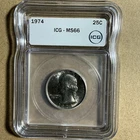 1974 Washington Quarter ICG MS66 – Brilliant Uncirculated
