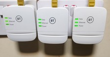 3 x BT Broadband Extender 600 Powerline Adapters AV600  + Ethernet LATEST MODEL