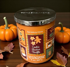 Bath & Body Works Single Wick Candle Cookie Butter Truffle Soy Wax Holiday Gift