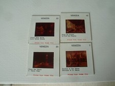 4x Vintage Pamiątka Wenecja/Wenecja Kolorowe klapki Kodak Film lata 1960-te - LOOK!