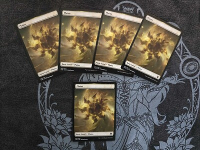 5x Plains Theros Beyond Death THB Magic MTG #250 NM Fast shipping  (FULL-ART)