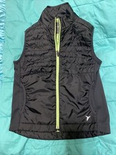 Old Navy Active Girl's Black / Green Vest SZ 8 M Regular 100 Polyester