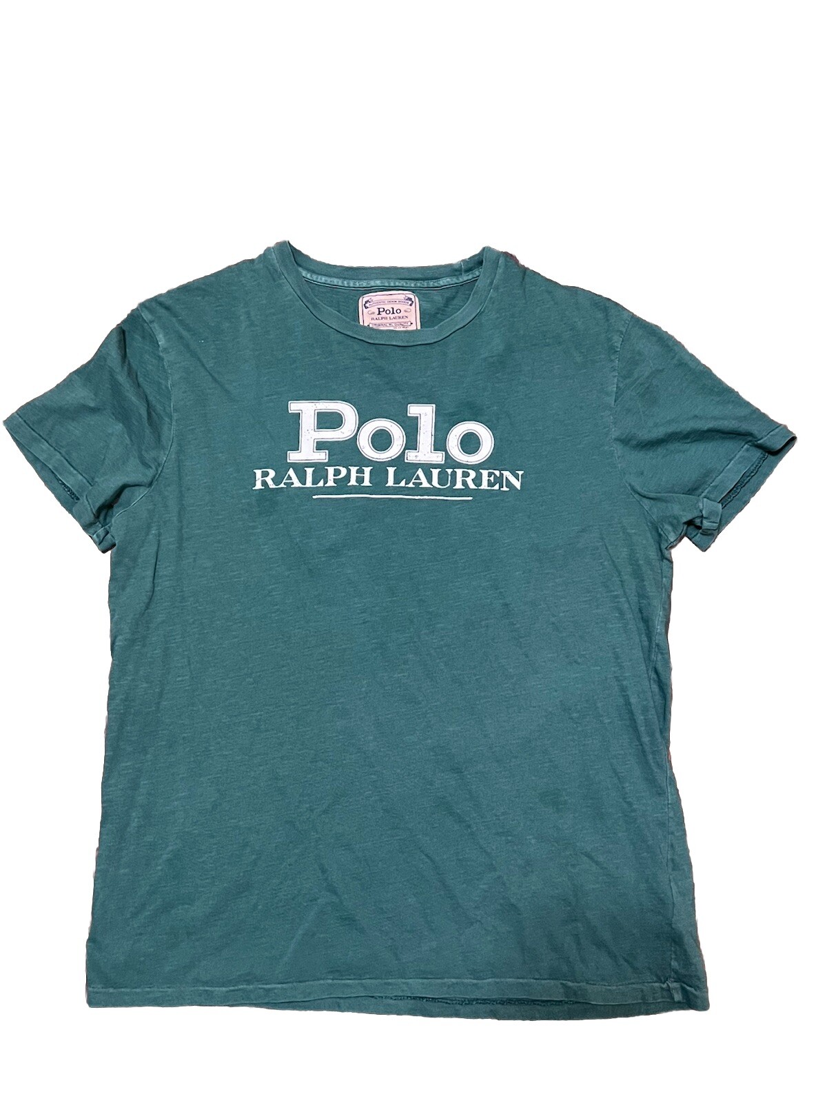 Polo Ralph Lauren t shirt uomo piccola polo denim vestibilità classica pony