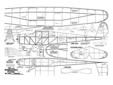 Endurance Flyer Rubber Power 50" Model Airplane Printed Plans