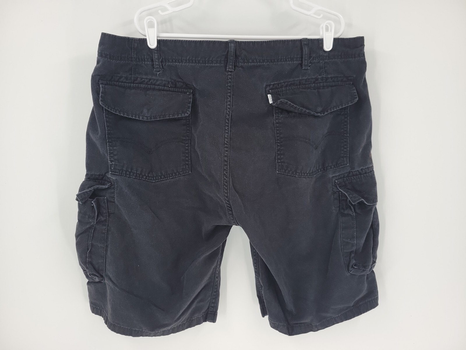 Levis Mens Cargo Shorts Size 42x11 Black 100 Cotton … Gem